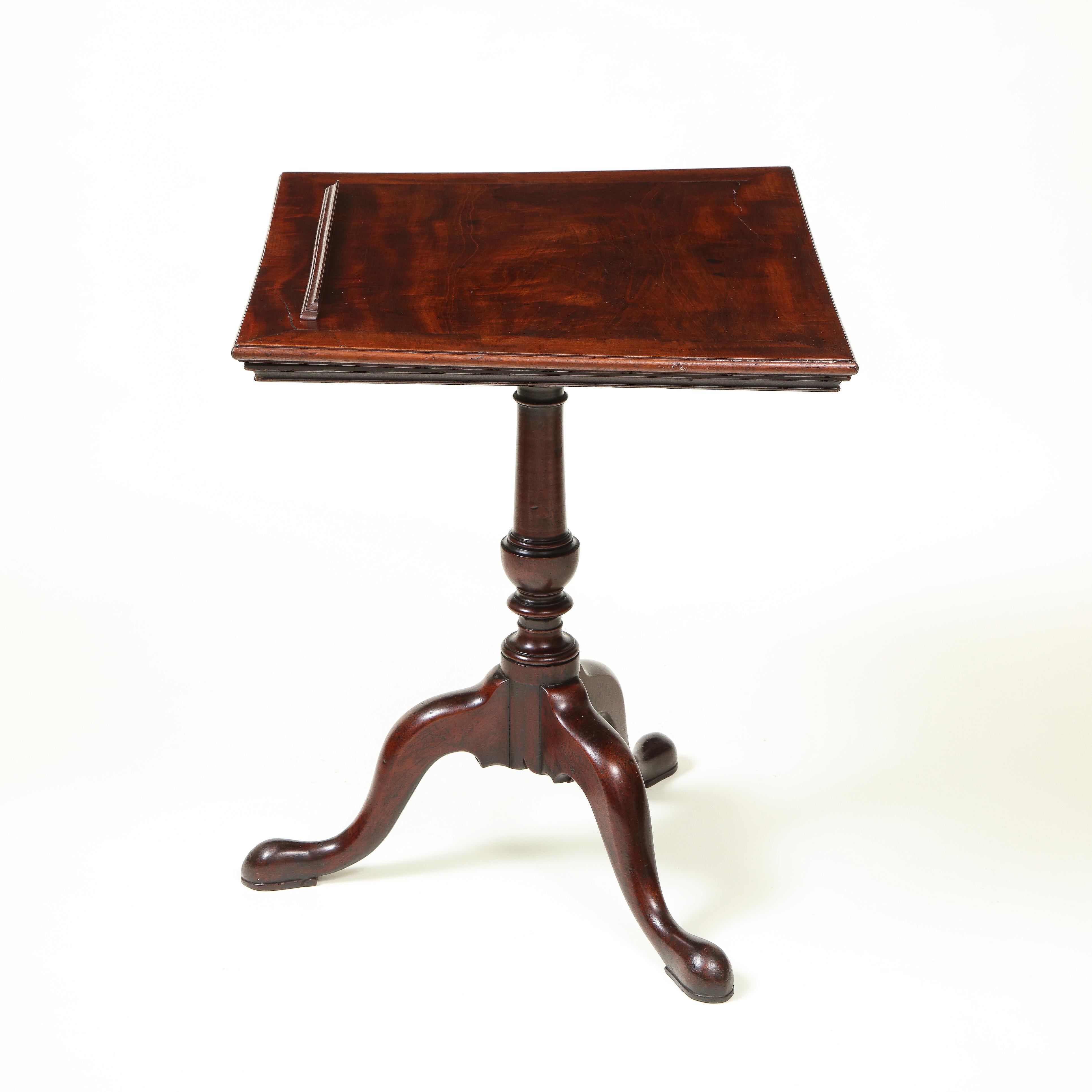 Fine George III Mahogany Reading Stand and Table For Sale 11