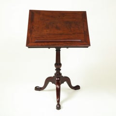 Fine George III Mahogany Reading Stand and Table