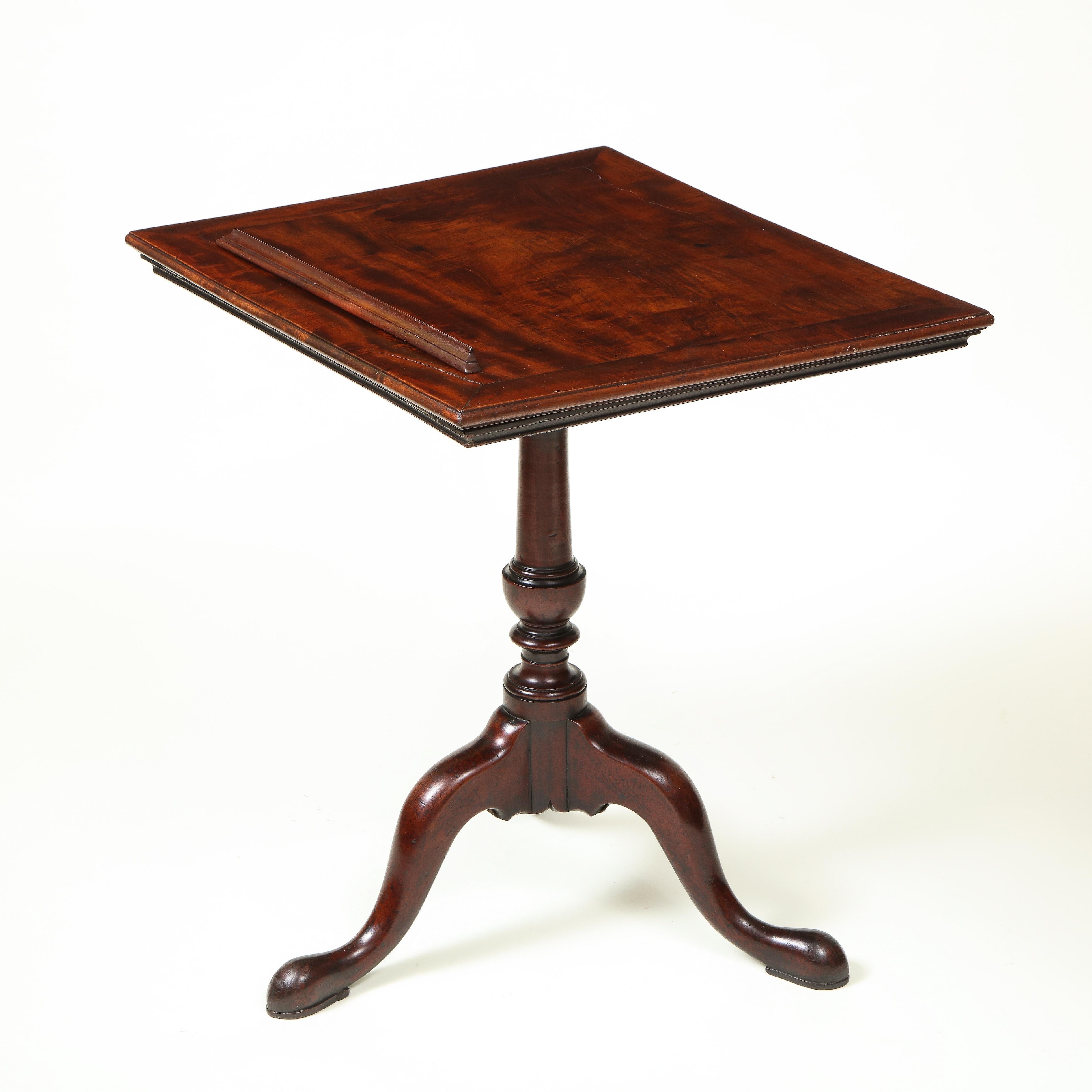 English Fine George III Mahogany Reading Stand and Table For Sale