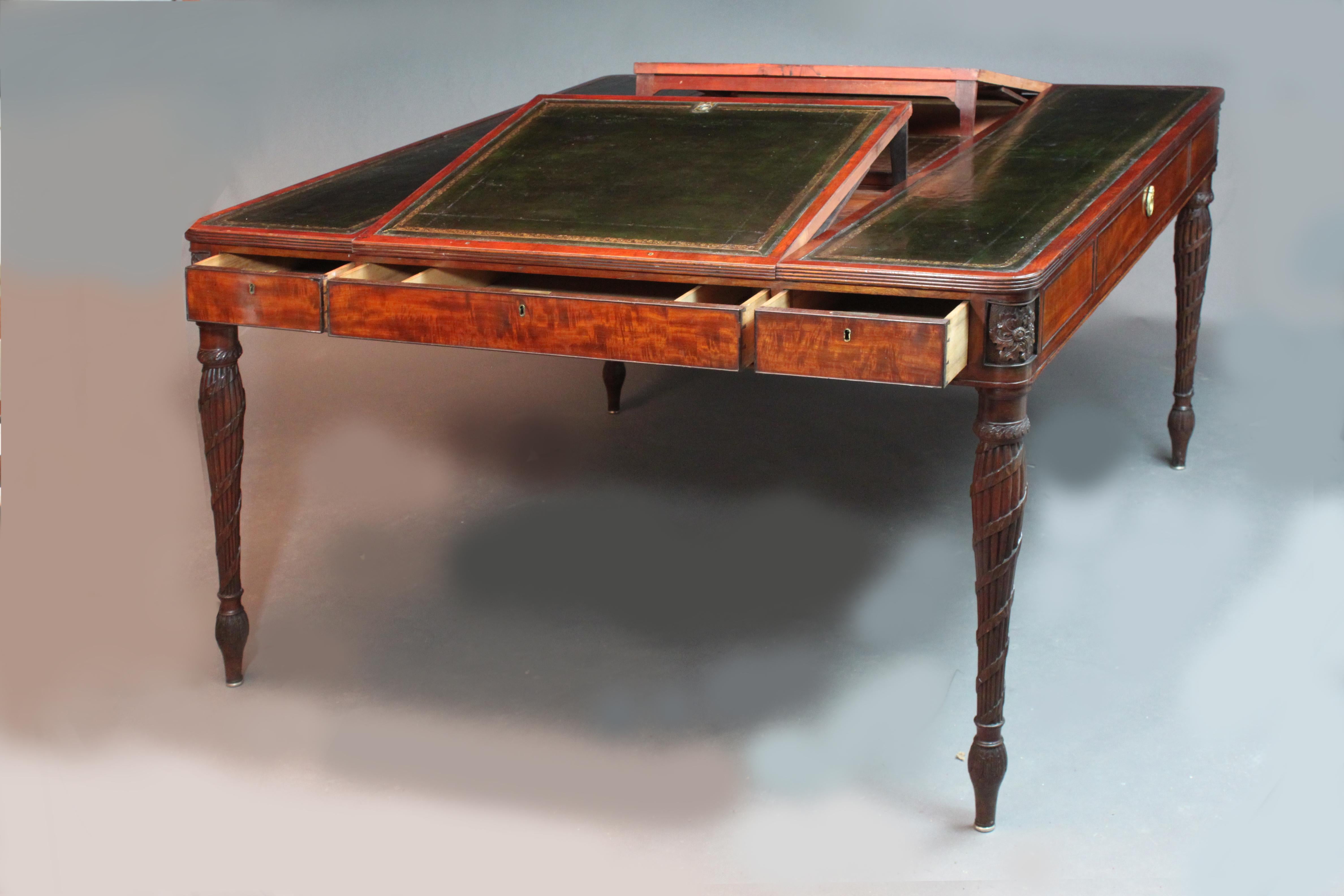 English Fine George III Mahogany Writing Table