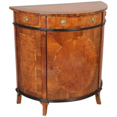 Antique Fine George III Period Small Semi-Circular Side Cabinet