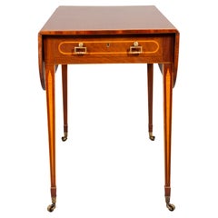 Feiner George III Sabicu Mahagoni und Satinholz Pembroke Tisch