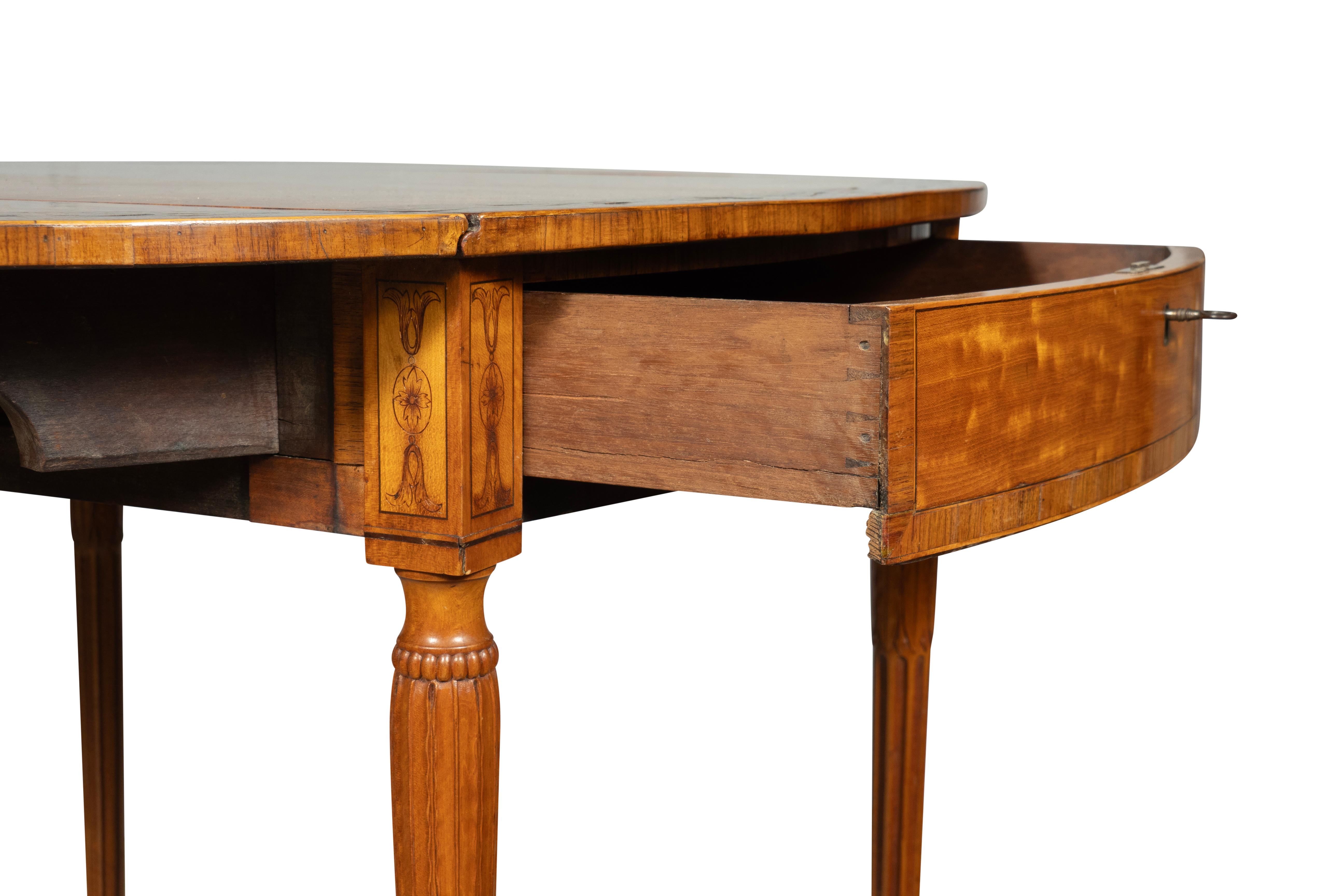 Fine George III Satinwood and Inlaid Pembroke Table 7