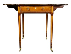 Fine George III Satinwood and Mahogany Pembroke Table