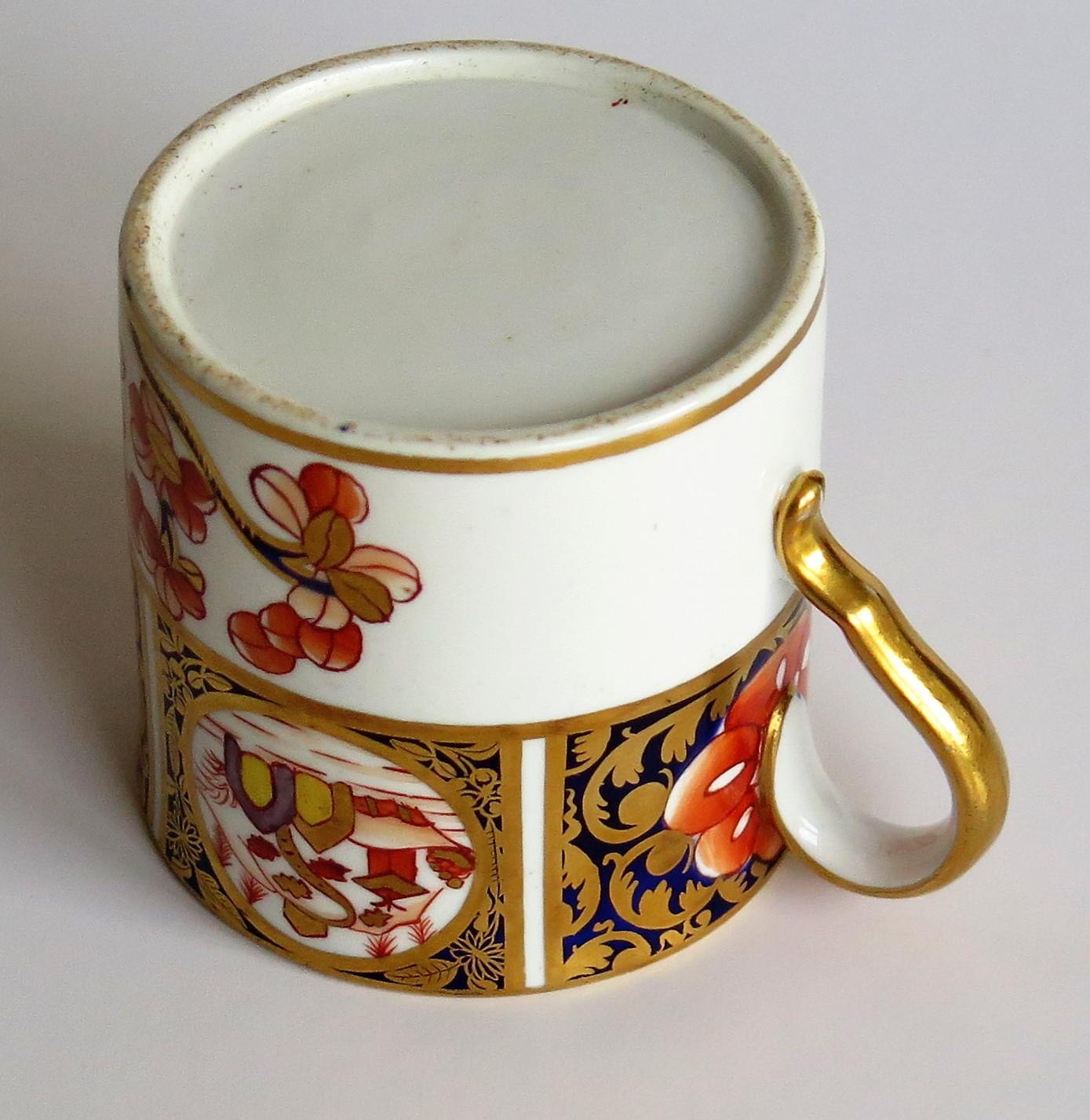 Fine George IIIrd Spode Coffee Can Richly Gilded Hand Painted Ptn. 1956, Ca 1810 9