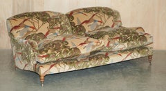 FINE GEORGE SMITH HOWARD SiGNATURE SCROLL ARM SOFA MULBERRY FLYING DUCKS VELVET