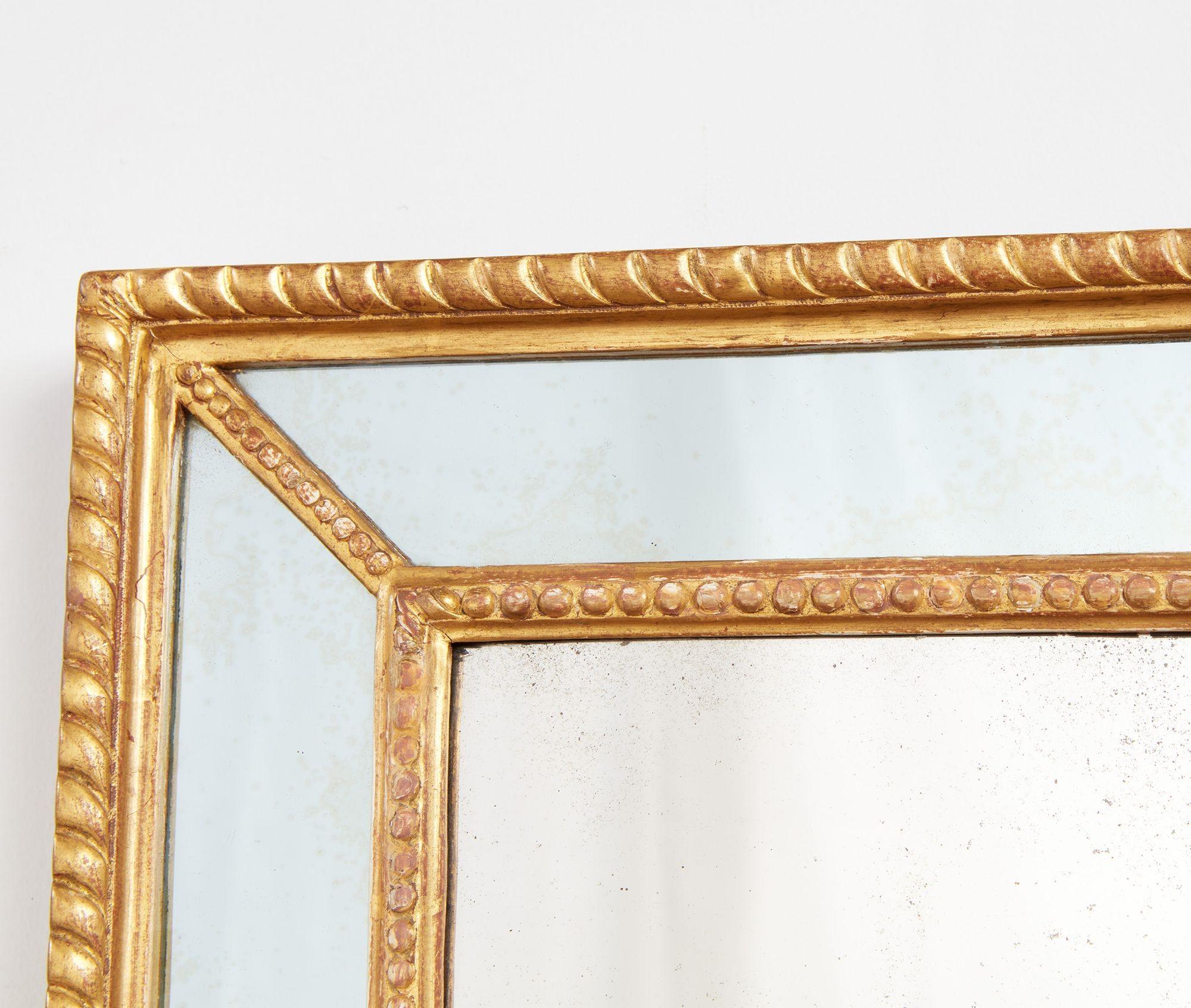 18th Century Fine Georgian Border Glass Mirror For Sale