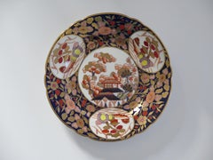Fine Georgian Coalport Desert Plate Richly Gilded Hand Painted Ptn 1949, Ca 1810