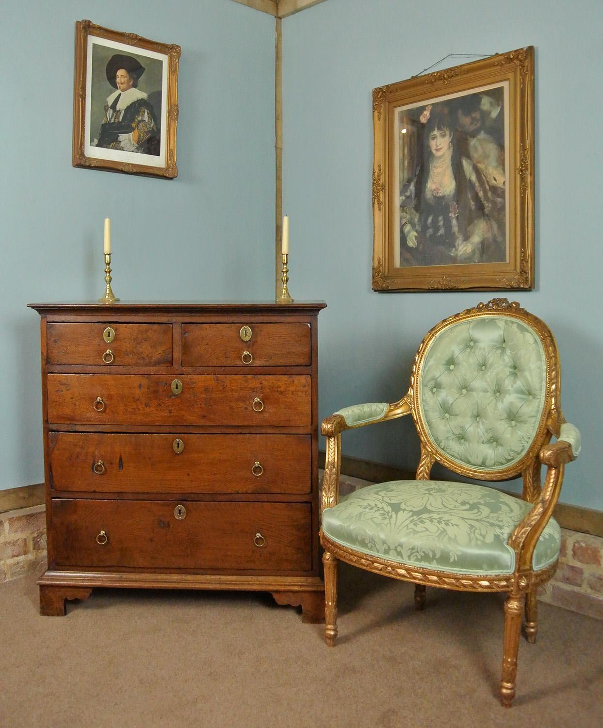 Fauteuil géorgien en bois doré à la manière de Thomas Chippendale en vente 3