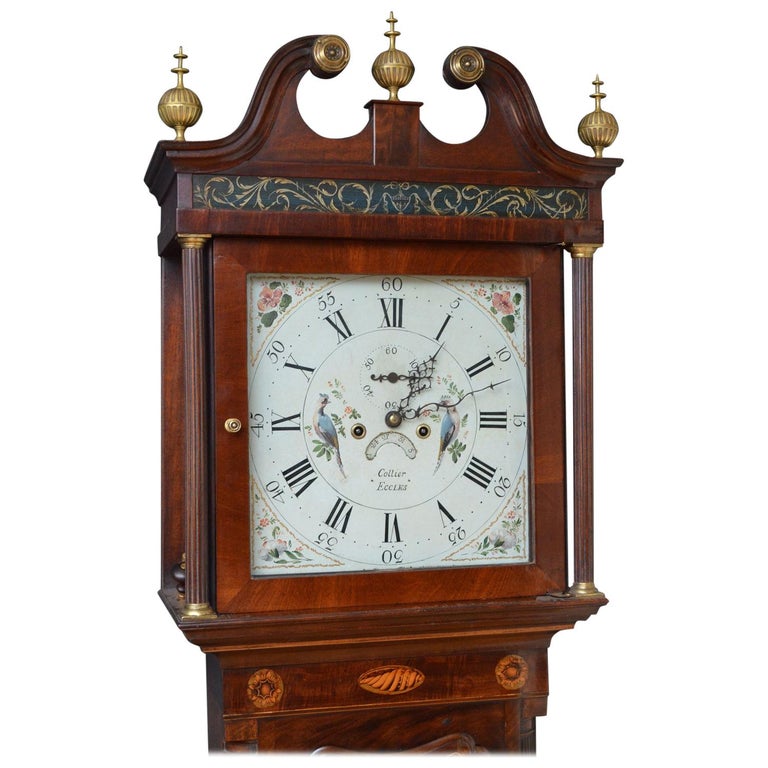 Fine Longcase Clock by Collier, Eccles at 1stDibs daneker grandfather clock