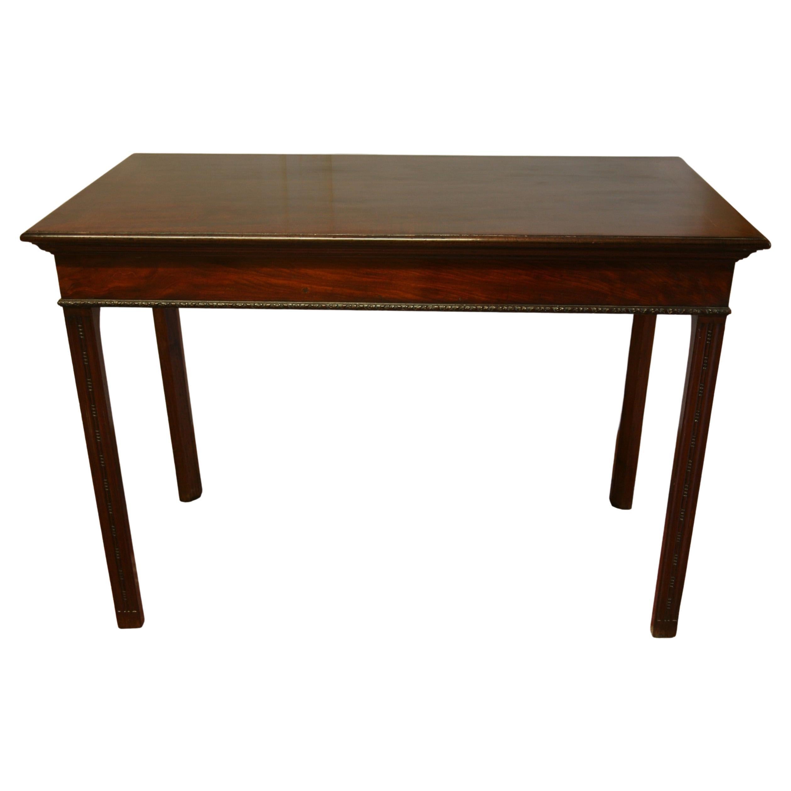 Fine Georgian Mahogany Cyhippendale Side or Serving Tanle with Superb Legs For Sale