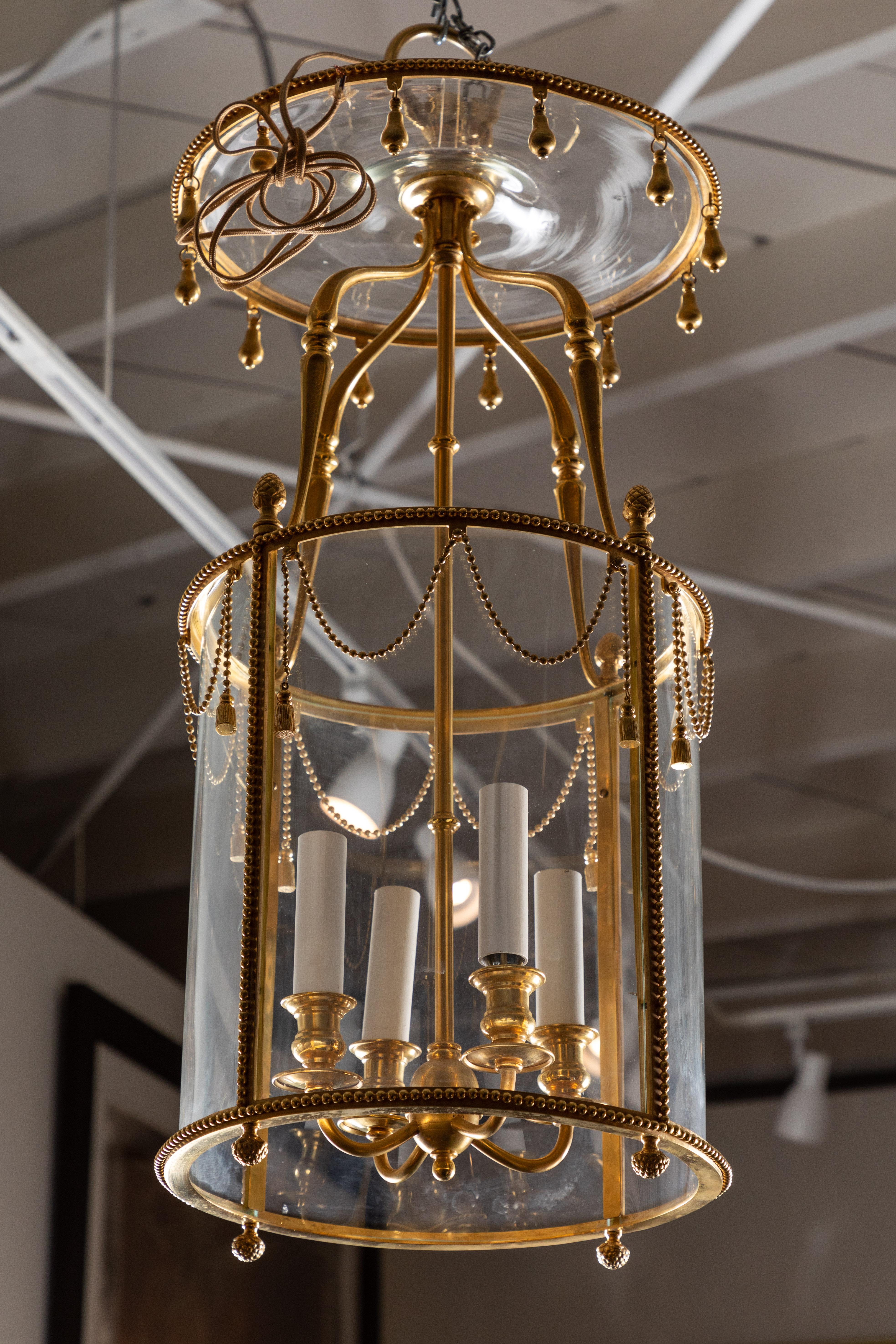 Fine, Gilded, French Lantern For Sale 1