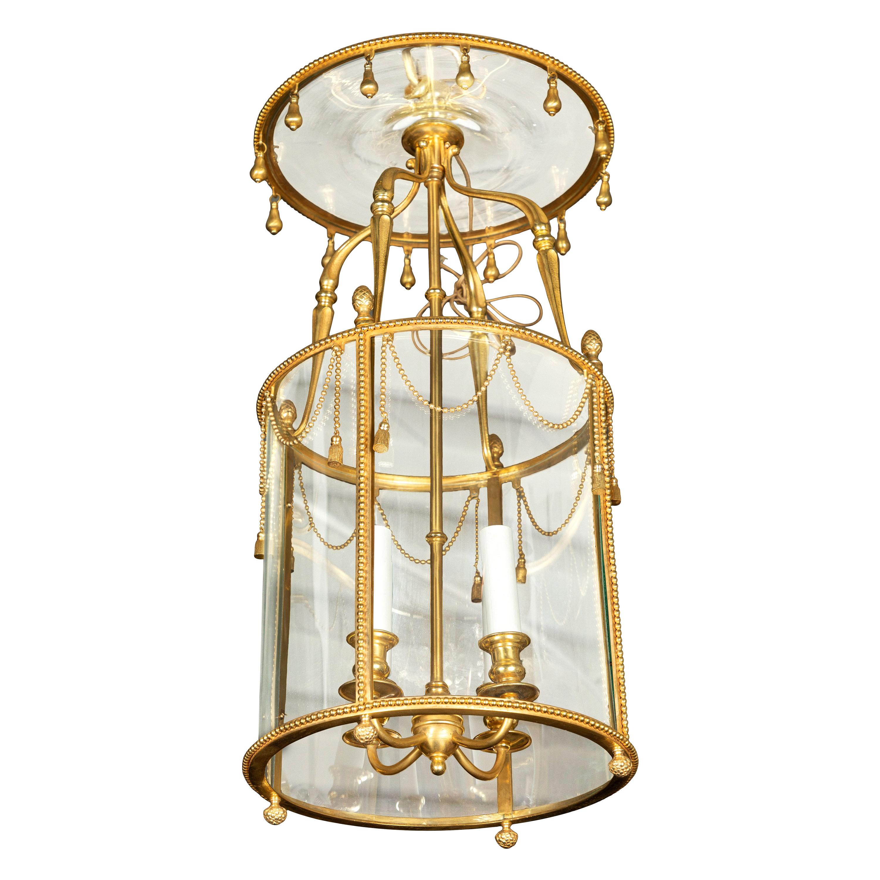 Fine, Gilded, French Lantern For Sale