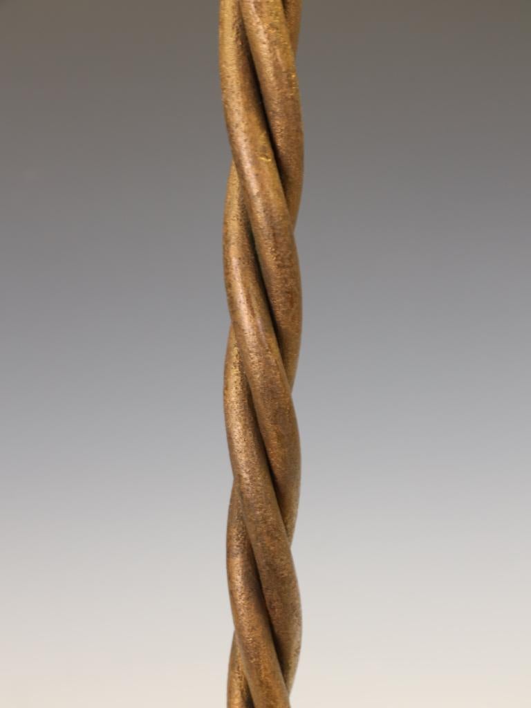 19th Century Fine Gilded Hand-Forged Wrought Iron Stick or Umbrella Stand For Sale