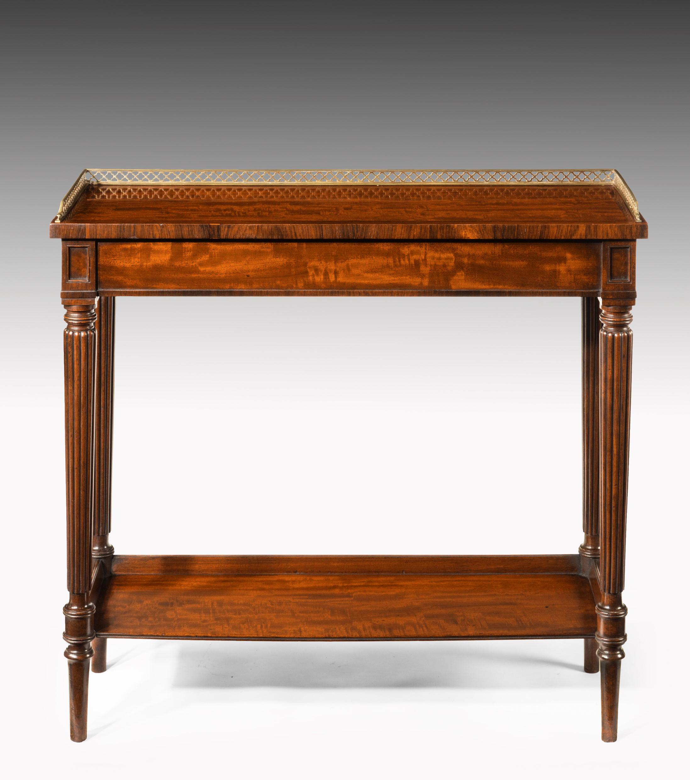 Fine Gillows Regency Mahogany Hall Console Table In Good Condition In Benington, Herts