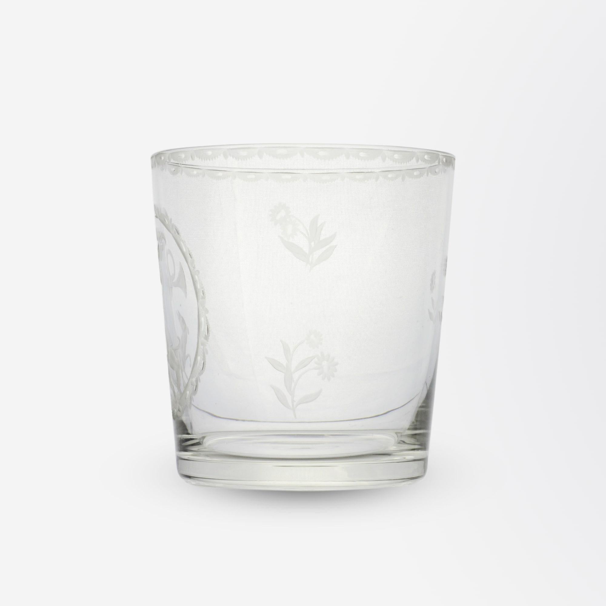 Vienna Secession Fine Glass 'November' Beaker by Michael Powolny for Lobmeyr For Sale