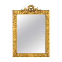 Fine Gold Gilt Gesso Italian 53x38 Rectangle Wall Mirror