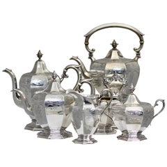 Vintage Fine Gorham Sterling Silver Tea and Coffee Service