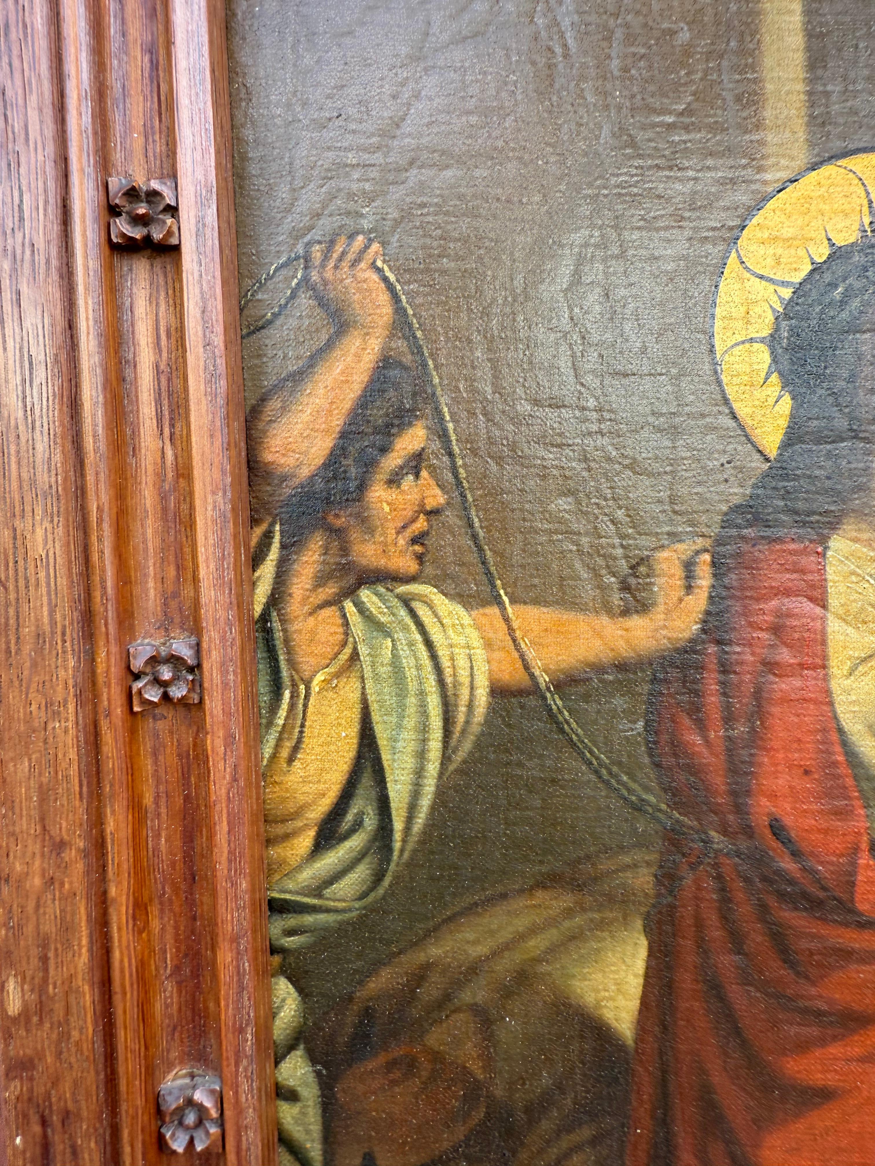 Beaux-arts gothiques / 2e station Crucifixion, Jésus prend sa croix en vente 3