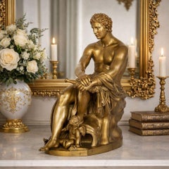 Fine Grand Tour Italian Bronze Sculpture of Ludovisi Ares (Mars) ca. 1872