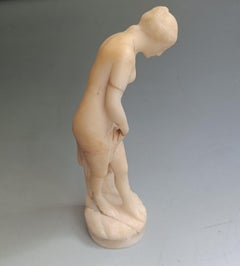 Fine Grand Tour period carved marble classical female figure Italy 19th c