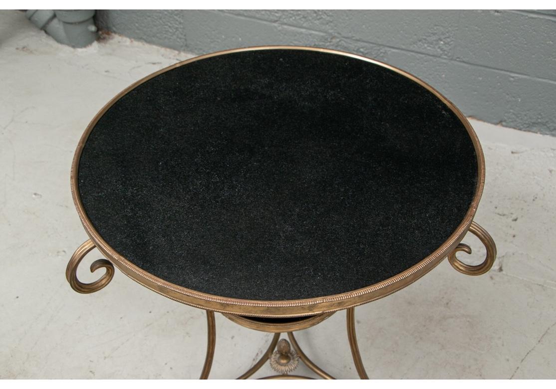 Fine Guéridon Stone Top Table in Hollywood Regency Style 2