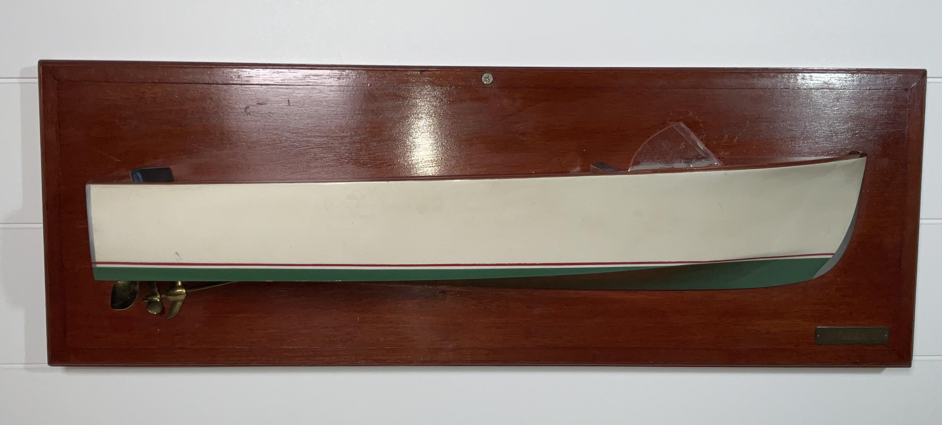 Fine Half Model of a 1950s Speedboat Model en vente 6