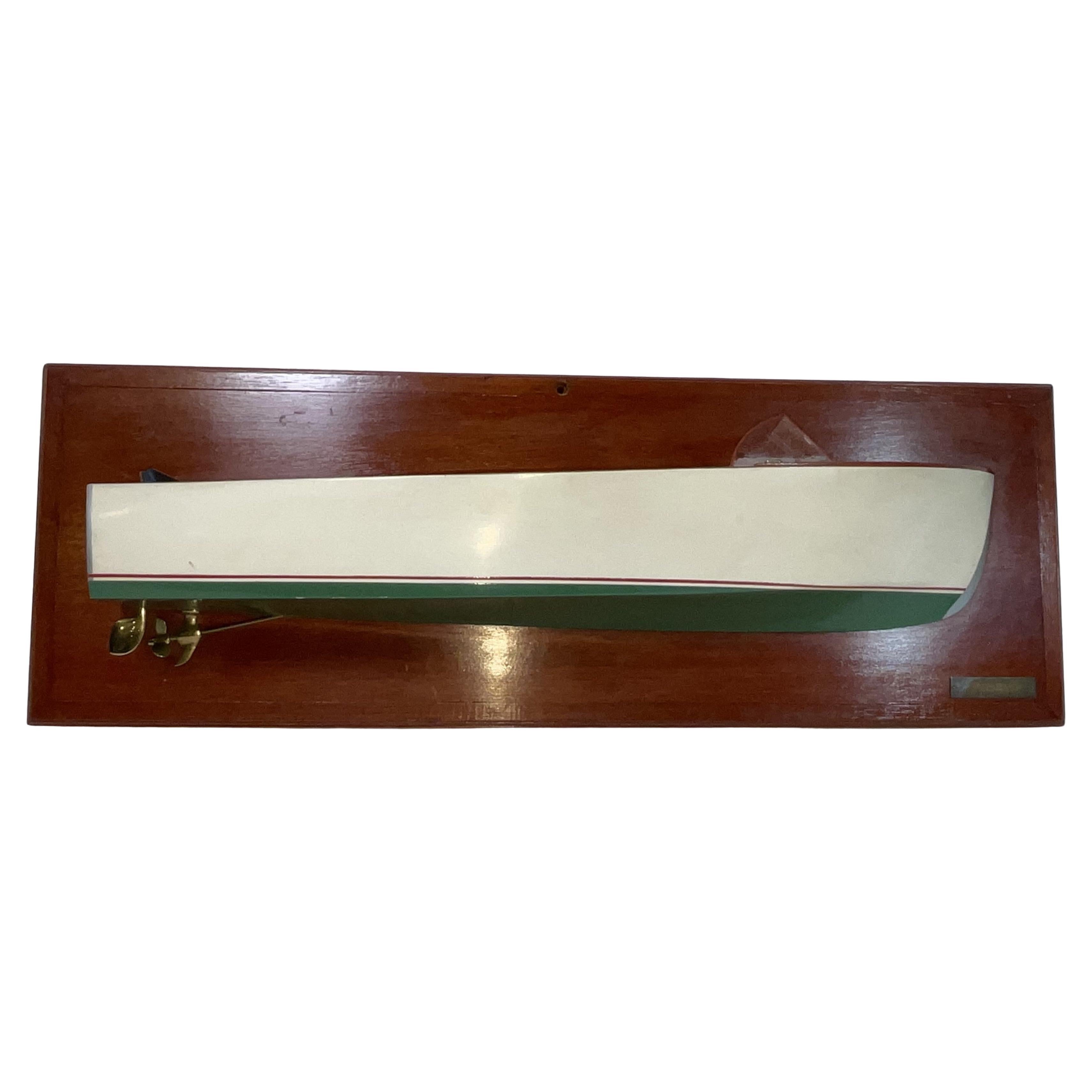 Fine Half Model of a 1950s Speedboat Model