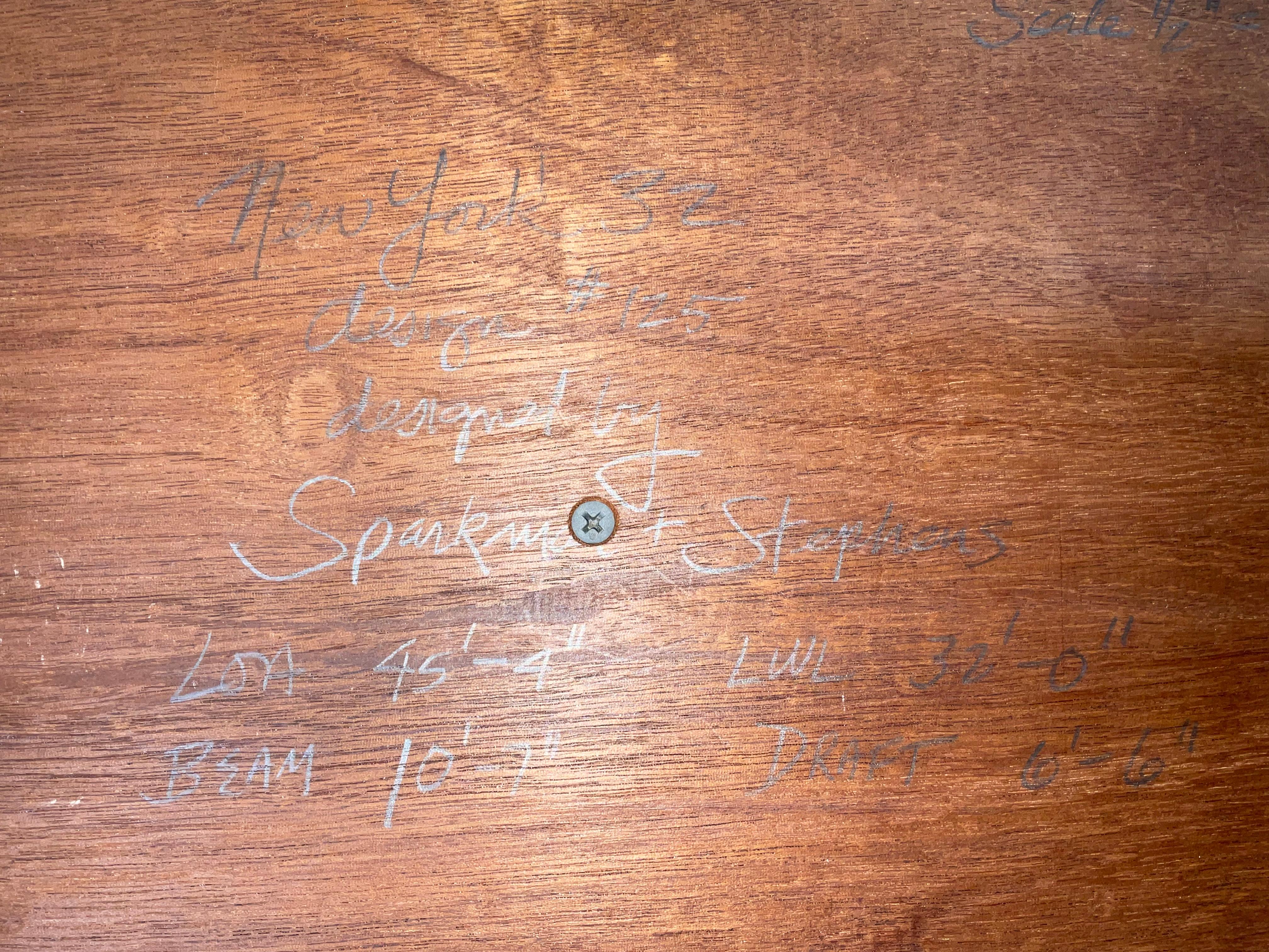 Fine Half Model of a New York 32 Sailing Yacht in vendita 4