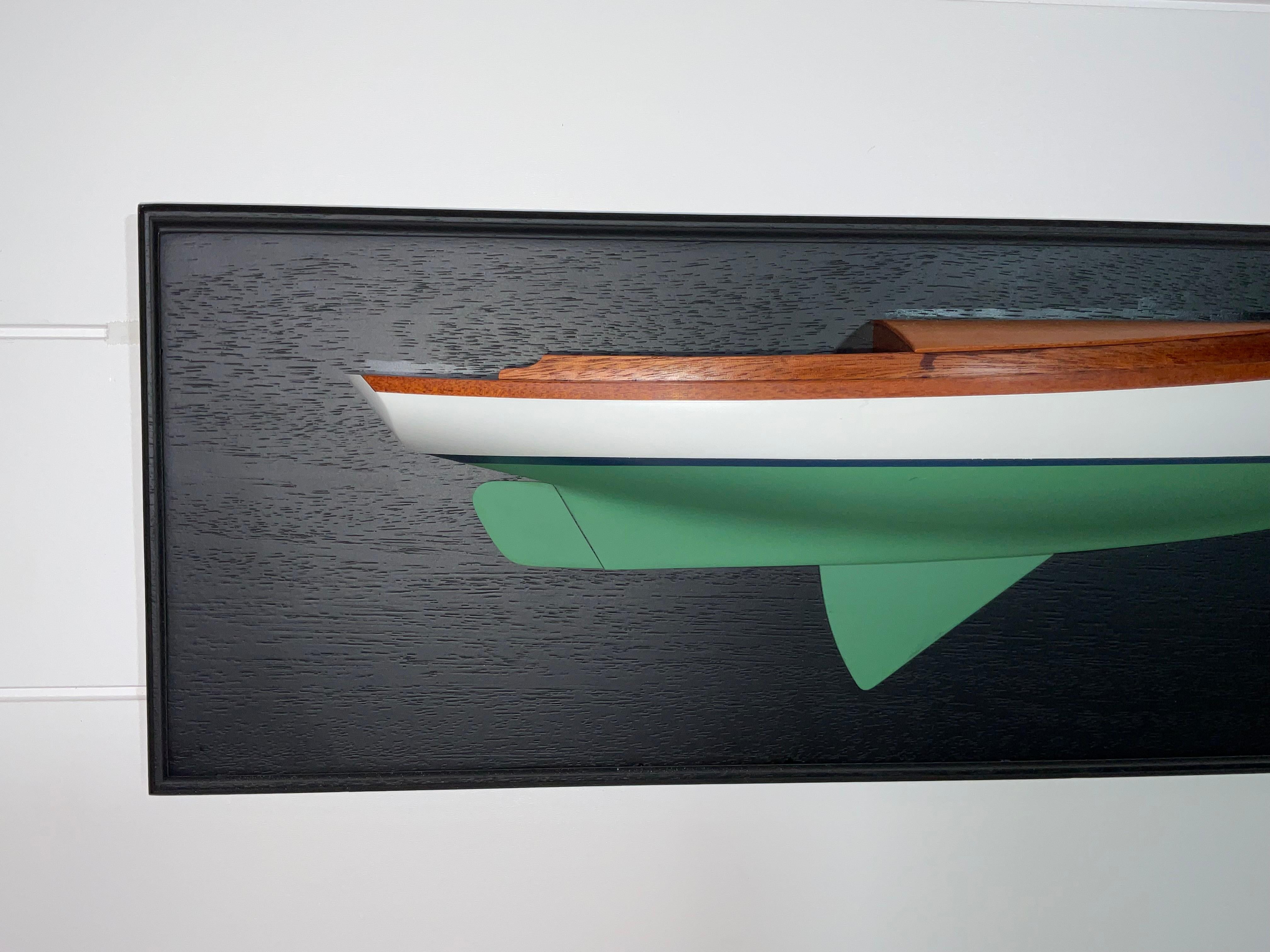 XXI secolo e contemporaneo Fine Half Model of a Sailing Yacht Designed by Herreshoff in vendita