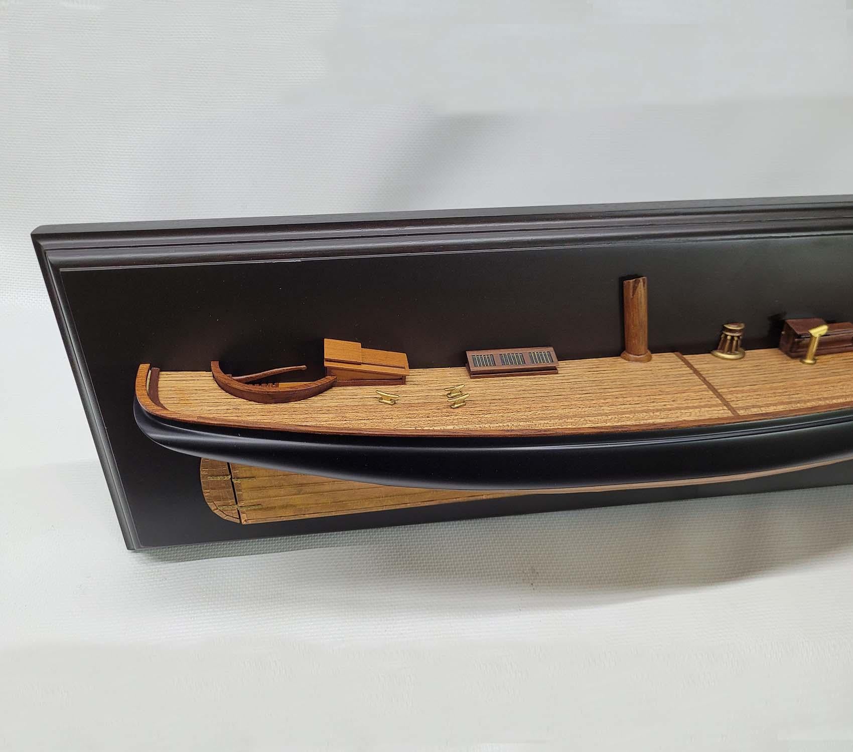 Wood Fine Half Model of the Schooner Yacht America P-SM383 For Sale