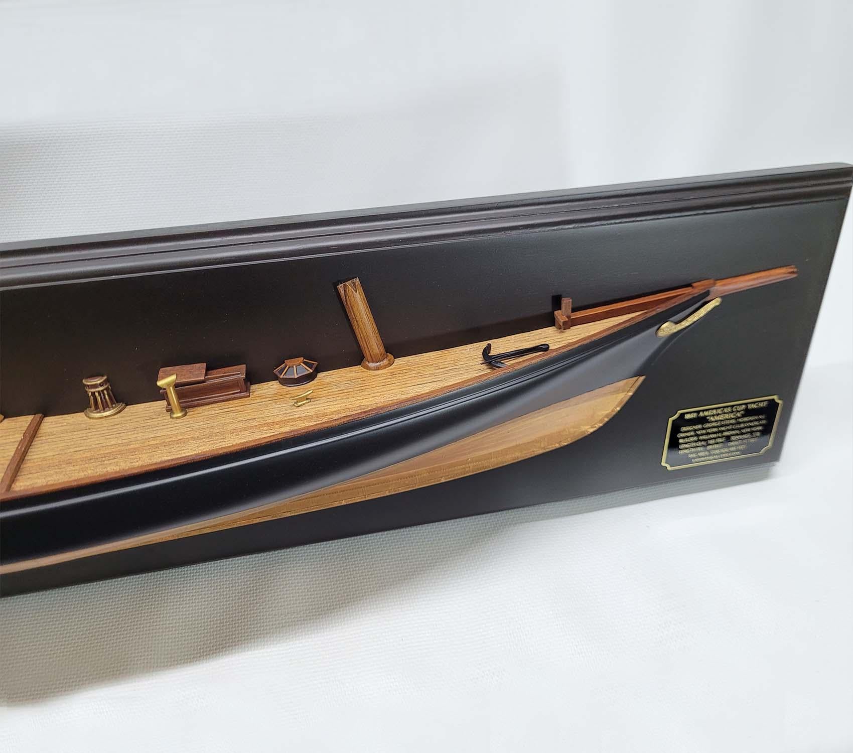 Fine Half Model of the Schooner Yacht America P-SM383 For Sale 1