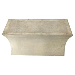 Fine Hammered White Bronze Vaisseau Storage Bench – Metal Clad, Paul Mathieu