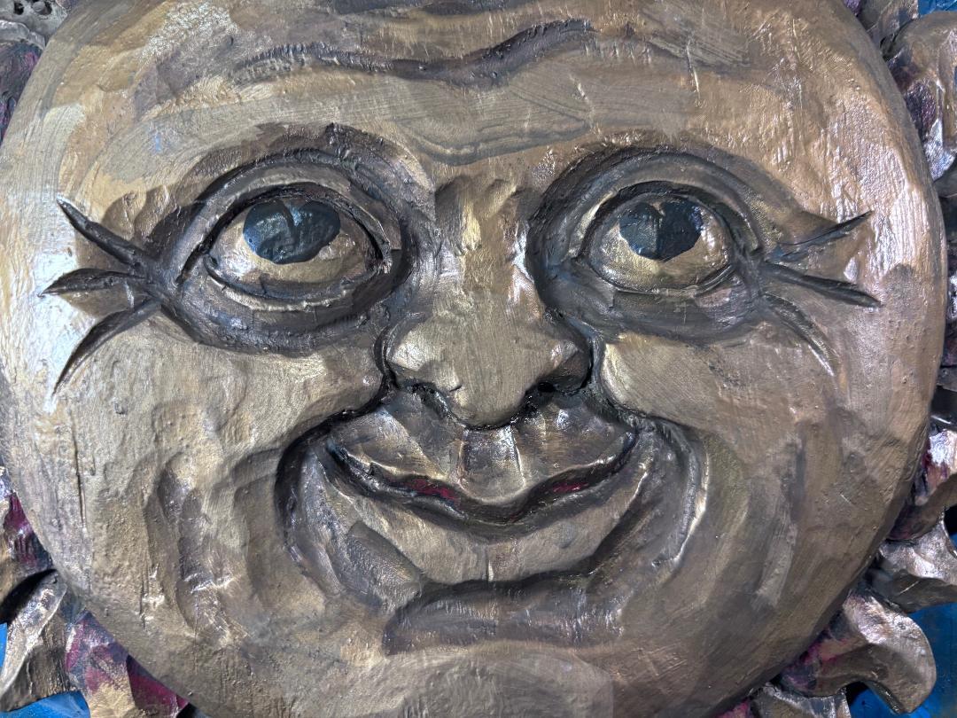 Signo del zodiaco de arte popular tallado a mano, Charles Pizzano, 1950 en venta 5