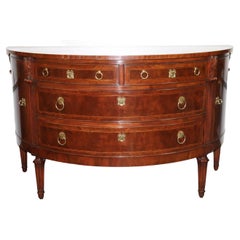 Fine Hand Carved Mahogany French Louis XVI Style Karges Commode Buffet