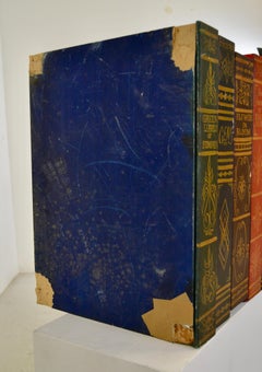 Fine Hand-Painted English Trompe-l'Oeil "Bookstack" Chest & Secret Drawer