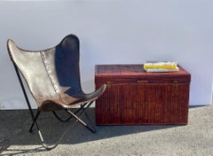 Fine Hand Woven Stained Bamboo Trunk Coffeetable