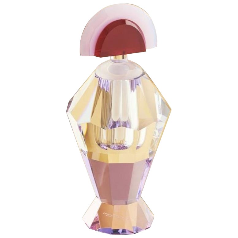 Fine Handcut Crystal Grand Belleville Perfume Flacon For Sale
