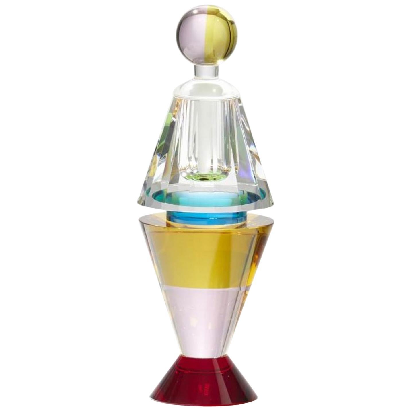 Flacon de parfum Grand Lauderlale en cristal finement taillé à la main