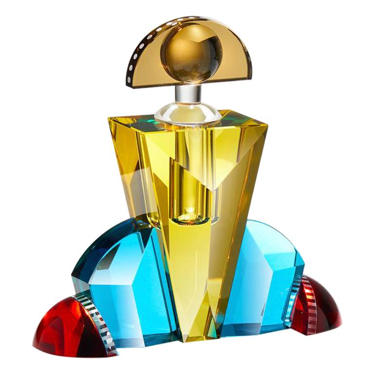 Fine Handcut Crystal Riverside Perfume Flacon For Sale