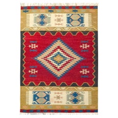 Alfombra Kilim Turca de Anatolia, 167 × 235 cm - Colección DEKOLET