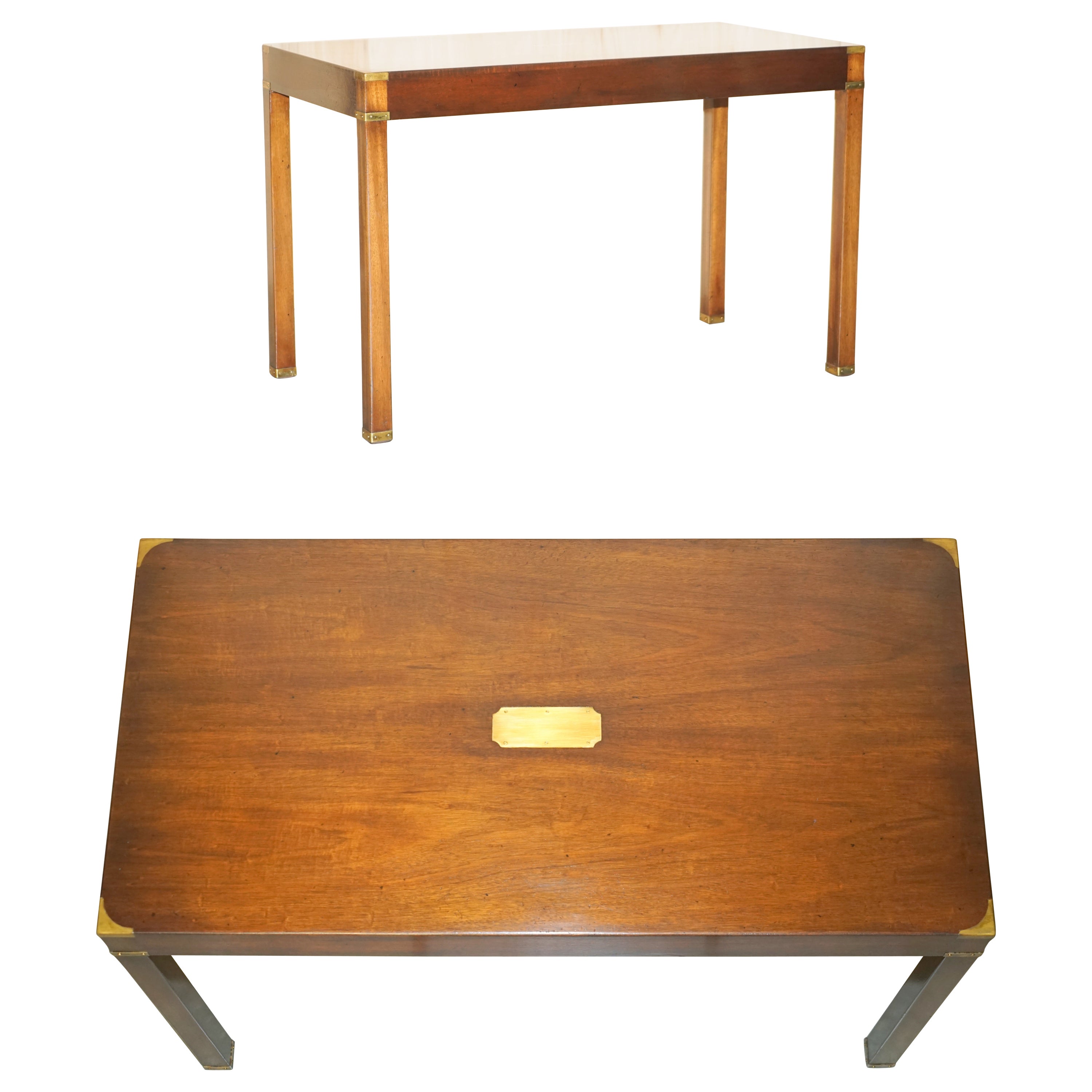 FINE HARDWOOD KENNEDY HARRODS LONDON MILITARY CAMPAiGN DESK OR WRITING TABLE