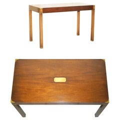 FINE HARDWOOD KENNEDY HARRODS LONDON MILITARY CAMPAIGN DESK OR WRiTING TABLE