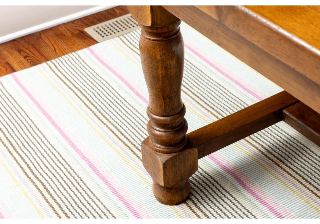 Fine Hardwood Trestle Dining Table  For Sale 5