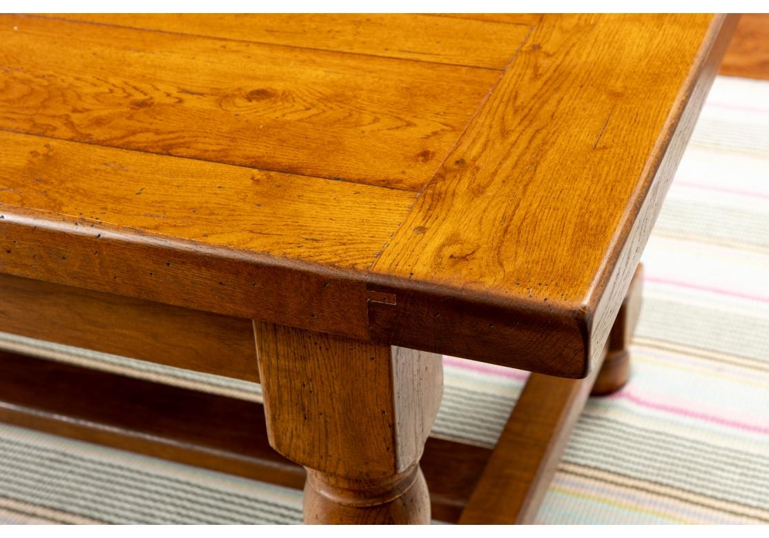 Fine Hardwood Trestle Dining Table  For Sale 10