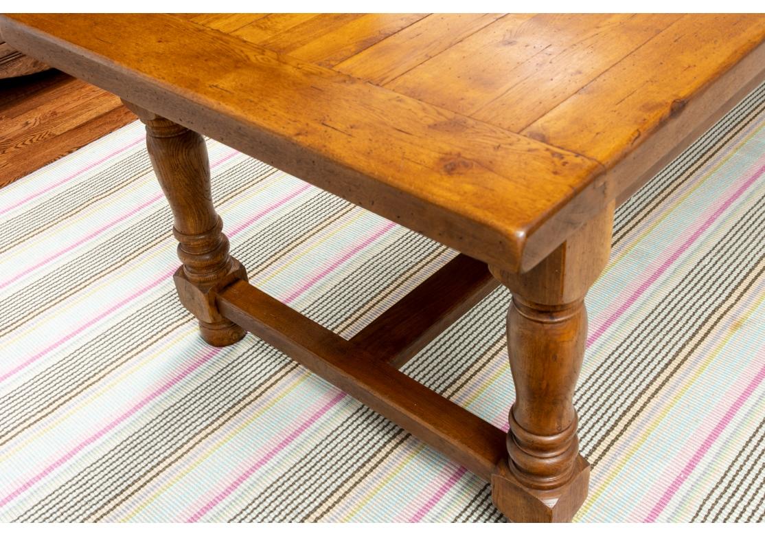 Fine Hardwood Trestle Dining Table  For Sale 11