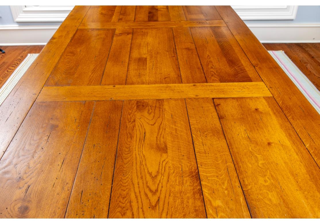 Fine Hardwood Trestle Dining Table  For Sale 1