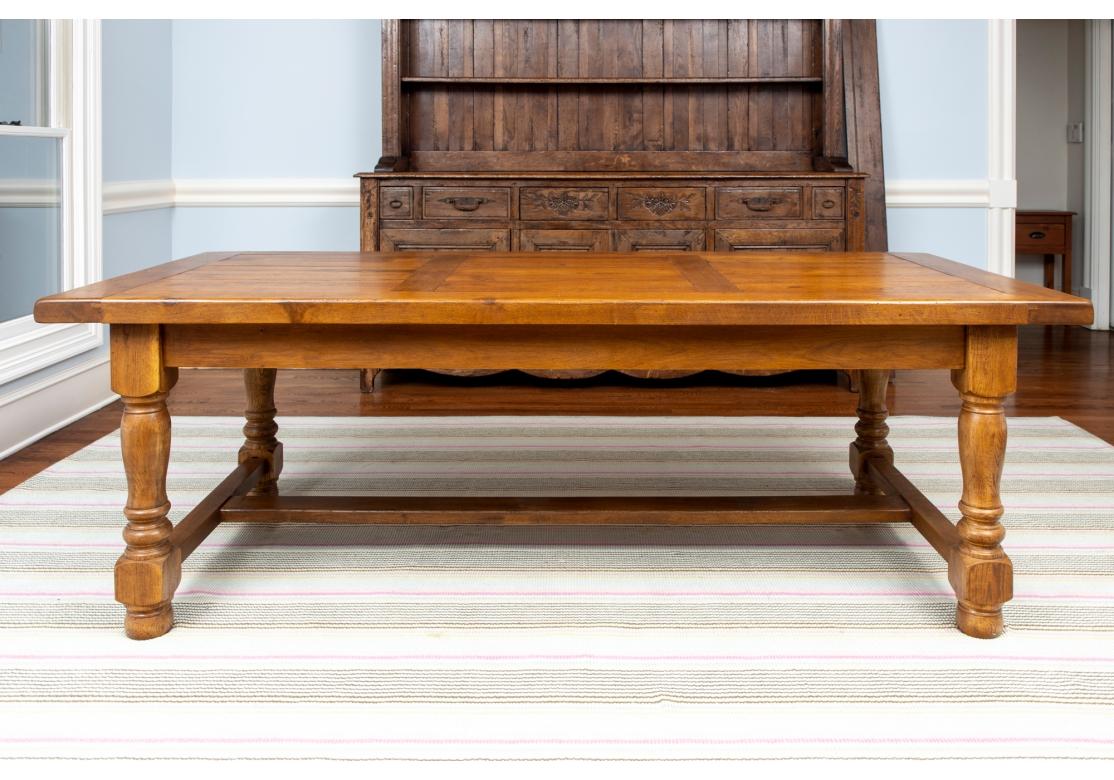 Fine Hardwood Trestle Dining Table  For Sale 3