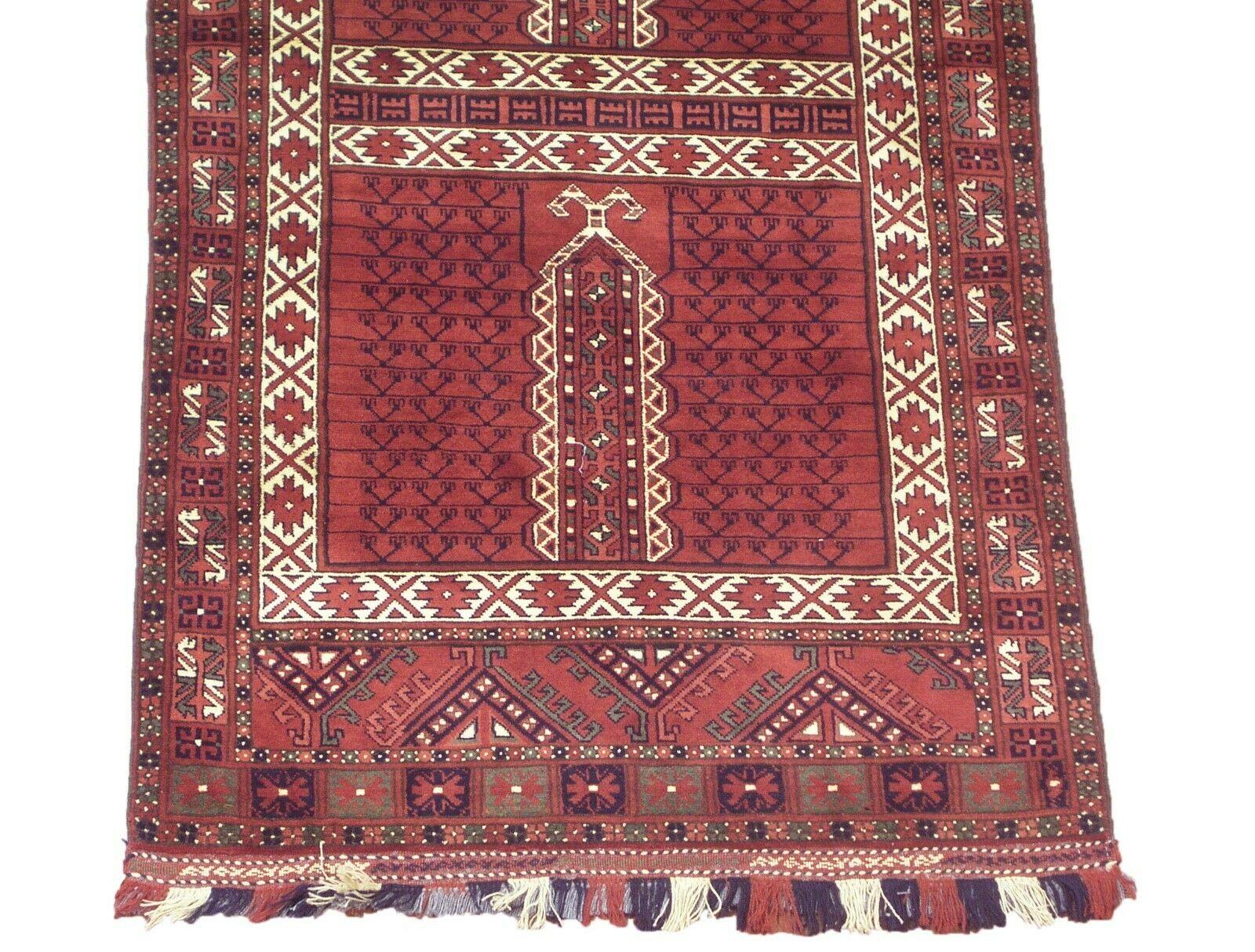Hand-Knotted Fine Hatchli Turkoman Tribal Khal Mohmadi For Sale