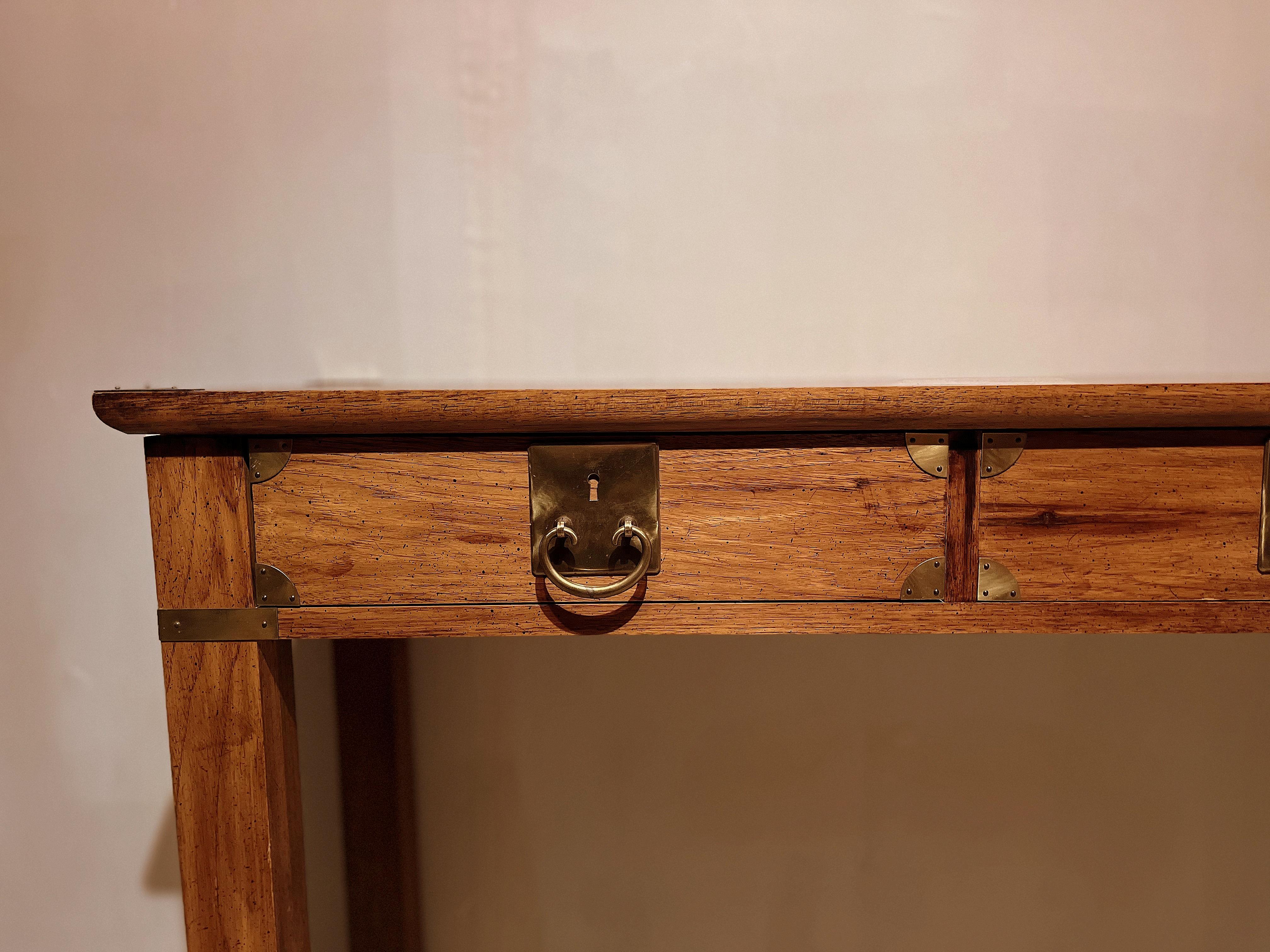 Fine Hekman Solid Maple Wood Console / Sofa Table For Sale 3